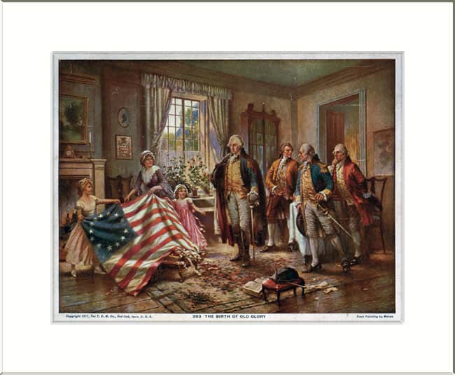 Membri del congresso continentale e Betsy Ross