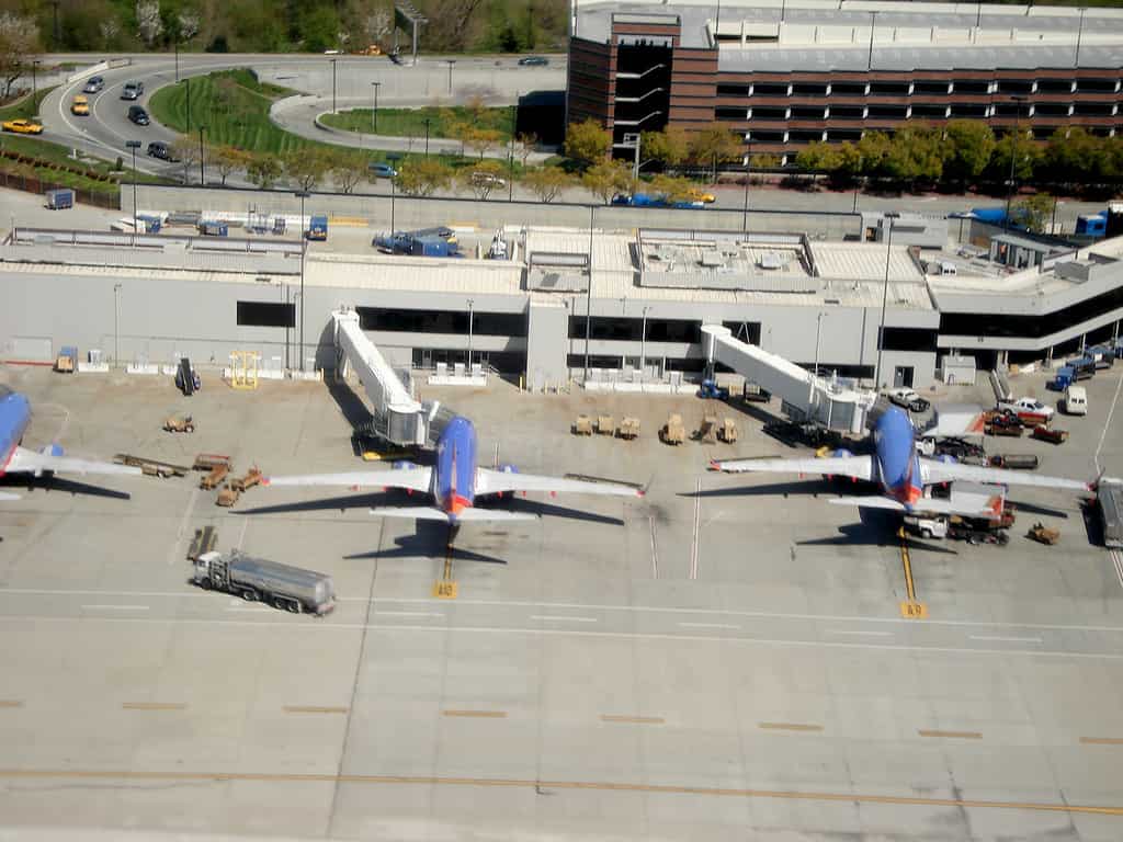 Aerei all'aeroporto di sjc