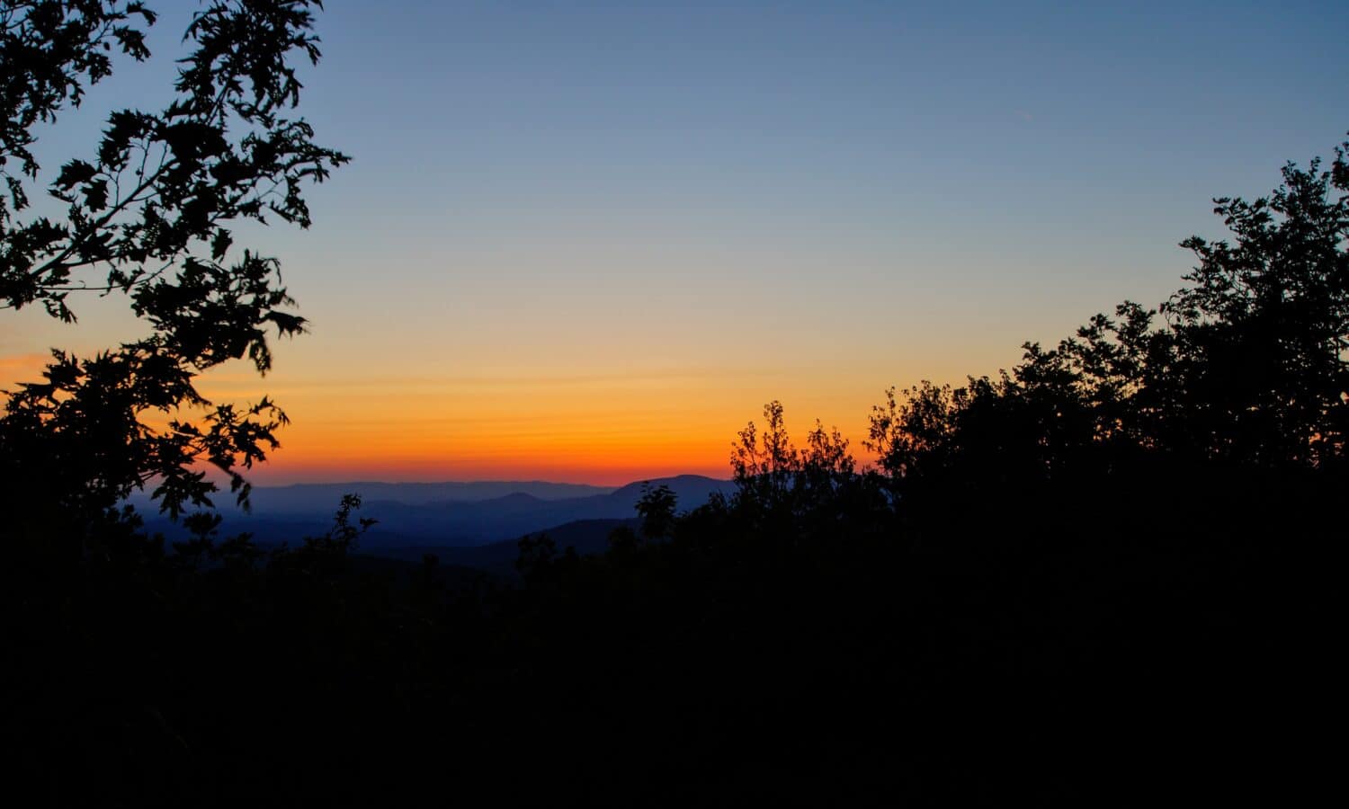 Montagna SunsetSpringer, Appalachian Trail, Georgia 