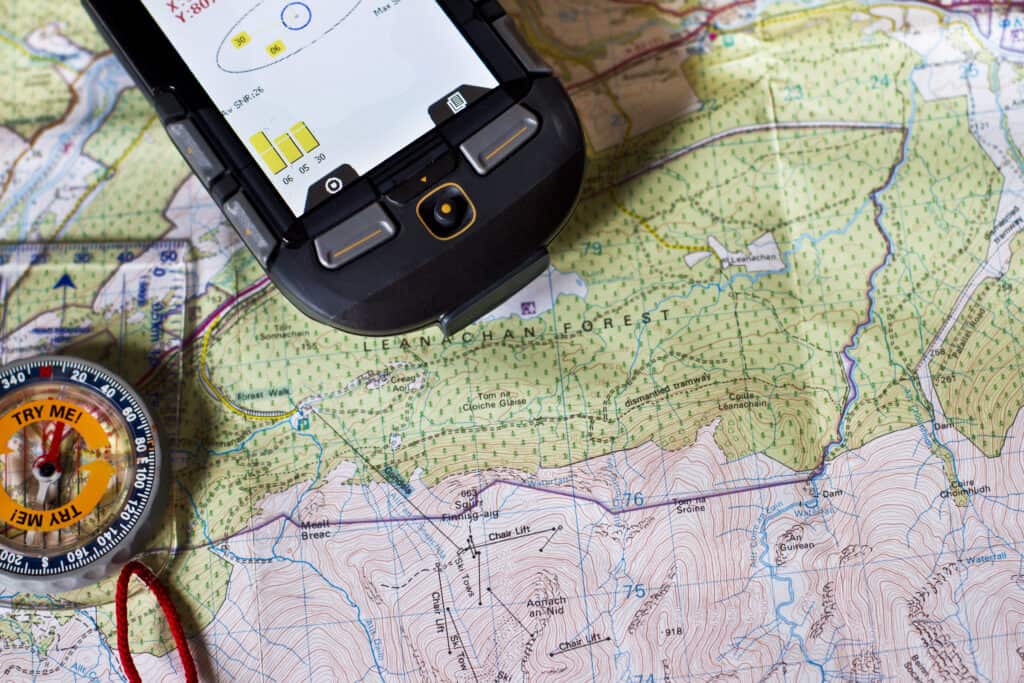 Usare il GPS quando non c'è traccia.