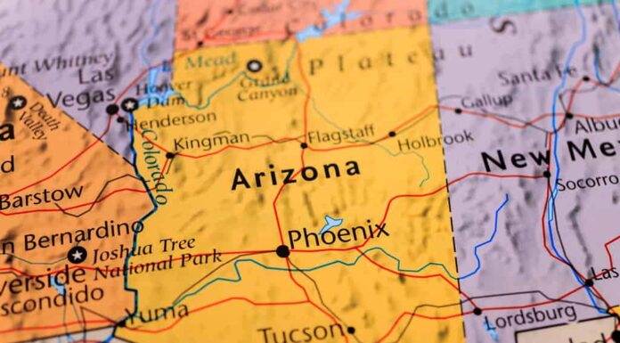 Arizona sulla mappa