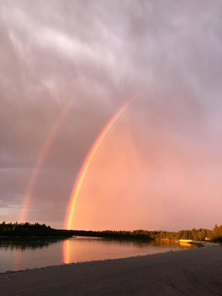 McGrath Alaska Fiume Kuskokwim Doppio Arcobaleno