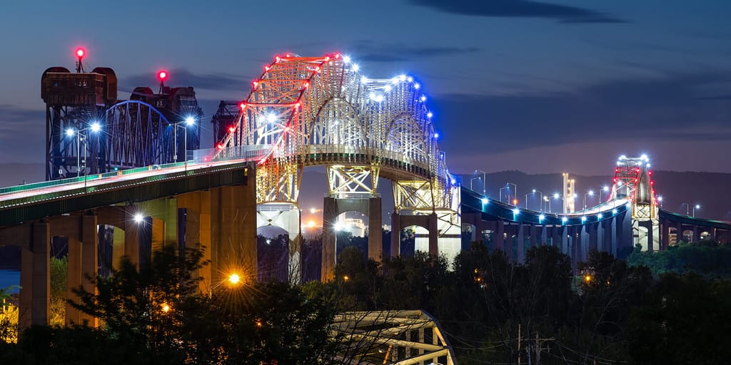 Ponte internazionale a Sault Ste.  Maria, Michigan