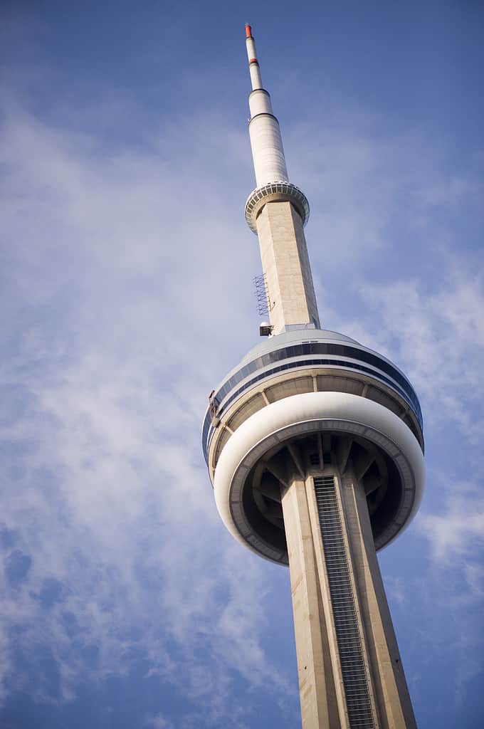 Uno scatto della CN Tower di Toronoto.