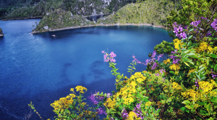Laghi di Montebello del Parco Nazionale in Chiapas, Messico. 