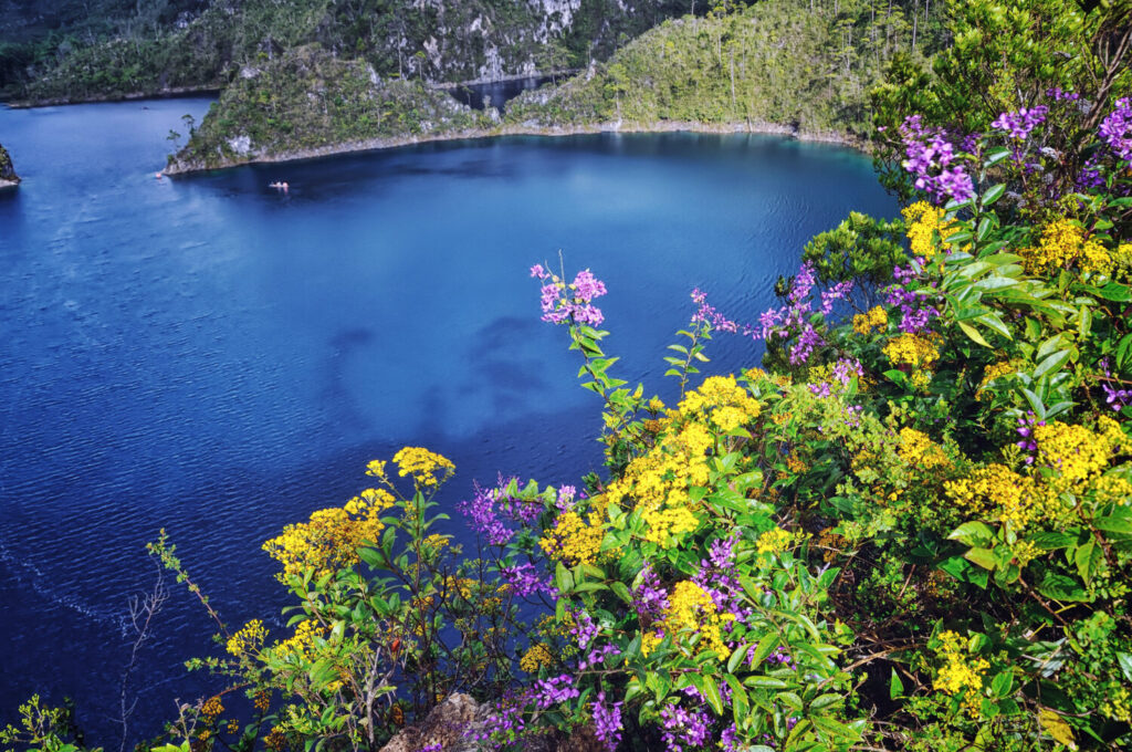 Laghi di Montebello del Parco Nazionale in Chiapas, Messico. 