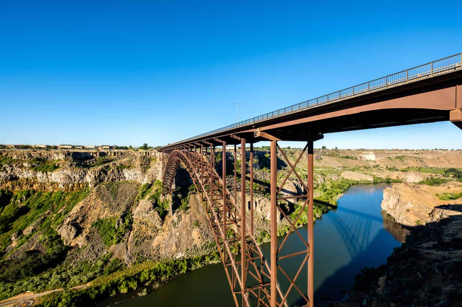 Snake River e Perrine Bridge vicino a Twin Falls, Idaho, Stati Uniti d'America