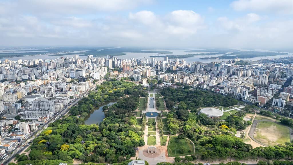 Città di Porto Alegre dello stato del Rio Grande do Sul, Brasile Sud America