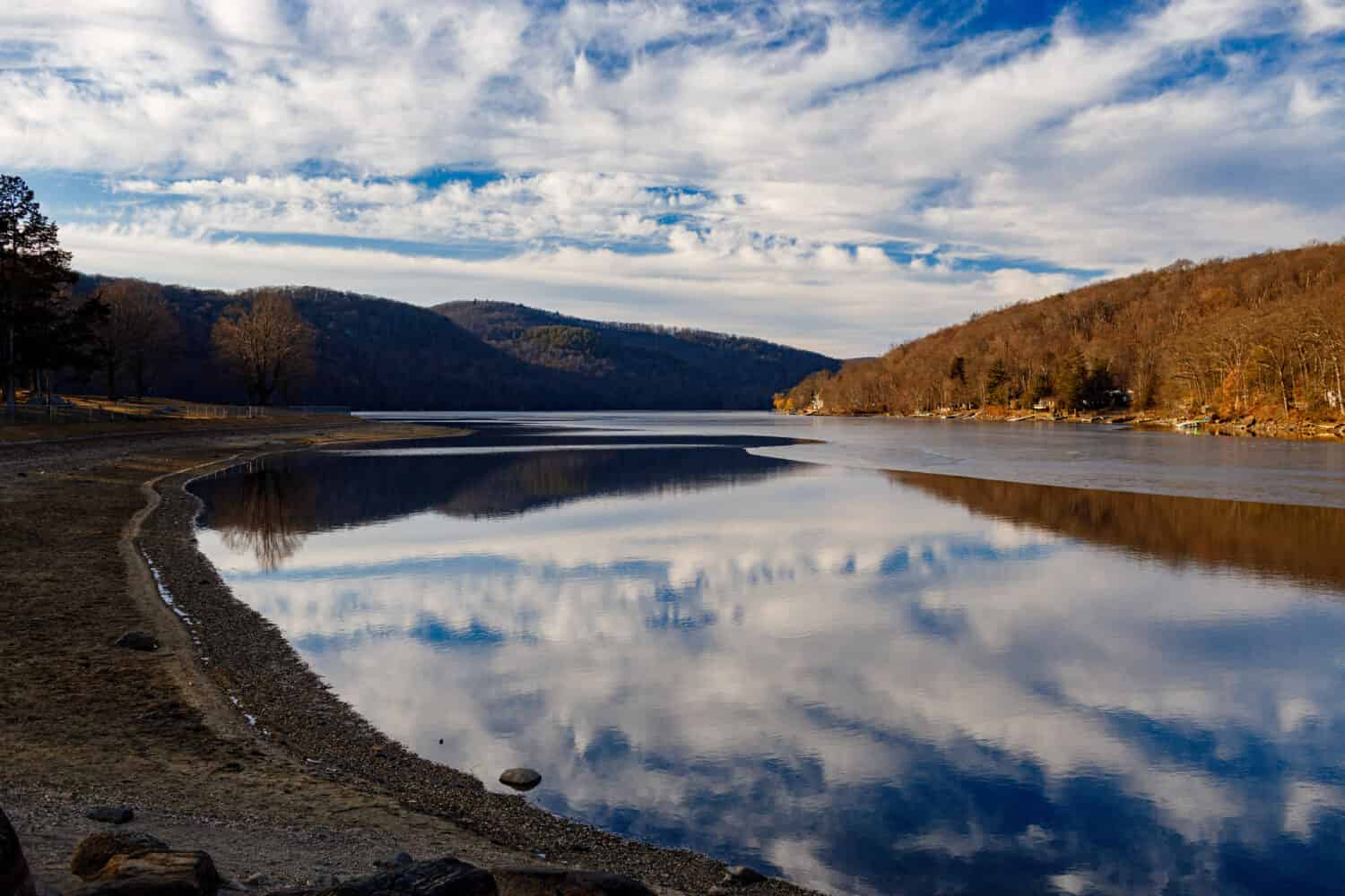 Squantz Pond nel sud-ovest del Connecticut