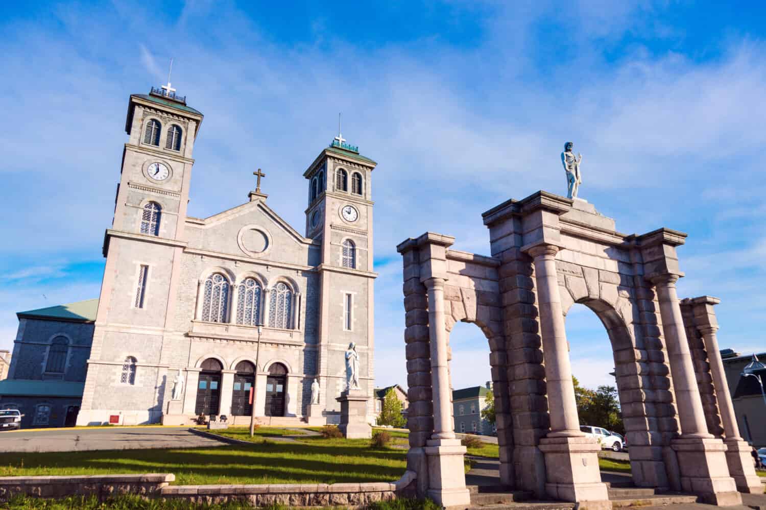 La Basilica Cattedrale di San Giovanni Battista a San Giovanni, Terranova.  San Giovanni, Terranova e Labrador, Canada.