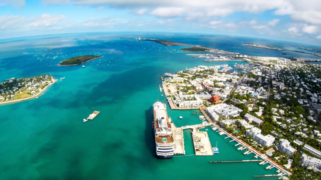 Vista aerea di Key West in Florida