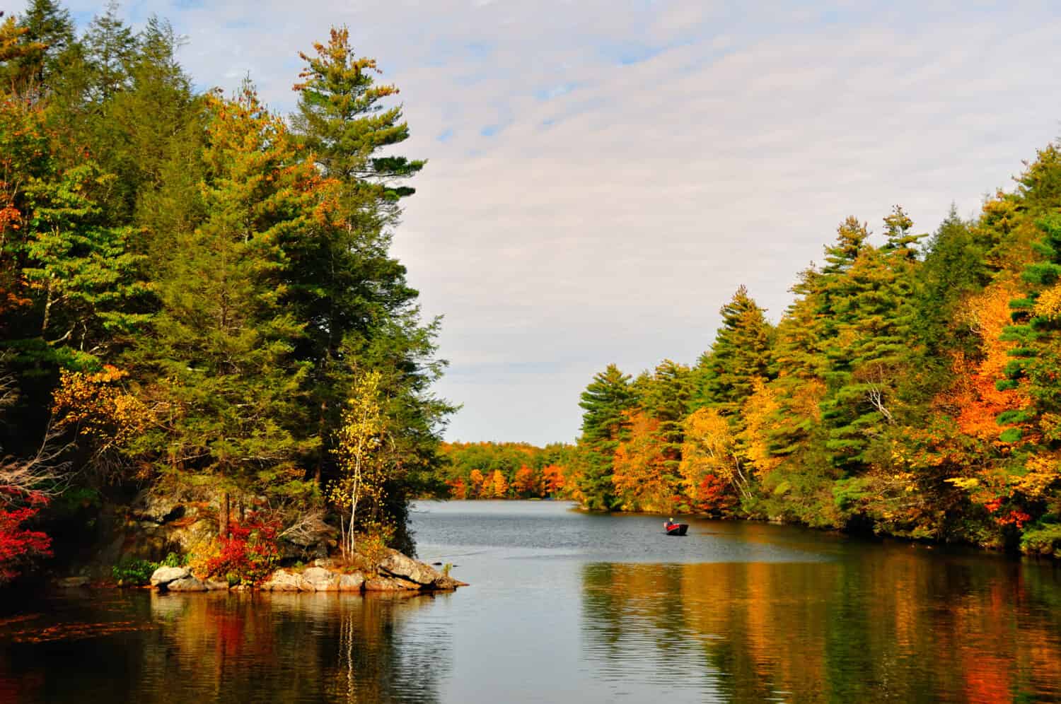 Fall Folliage al Bigelow Hollow State Park, CT