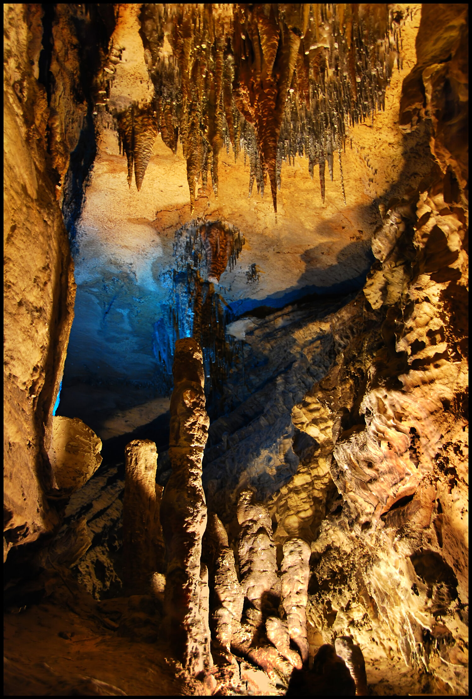 Grotta all'interno di Ruby Falls a Chattanooga Tennessee