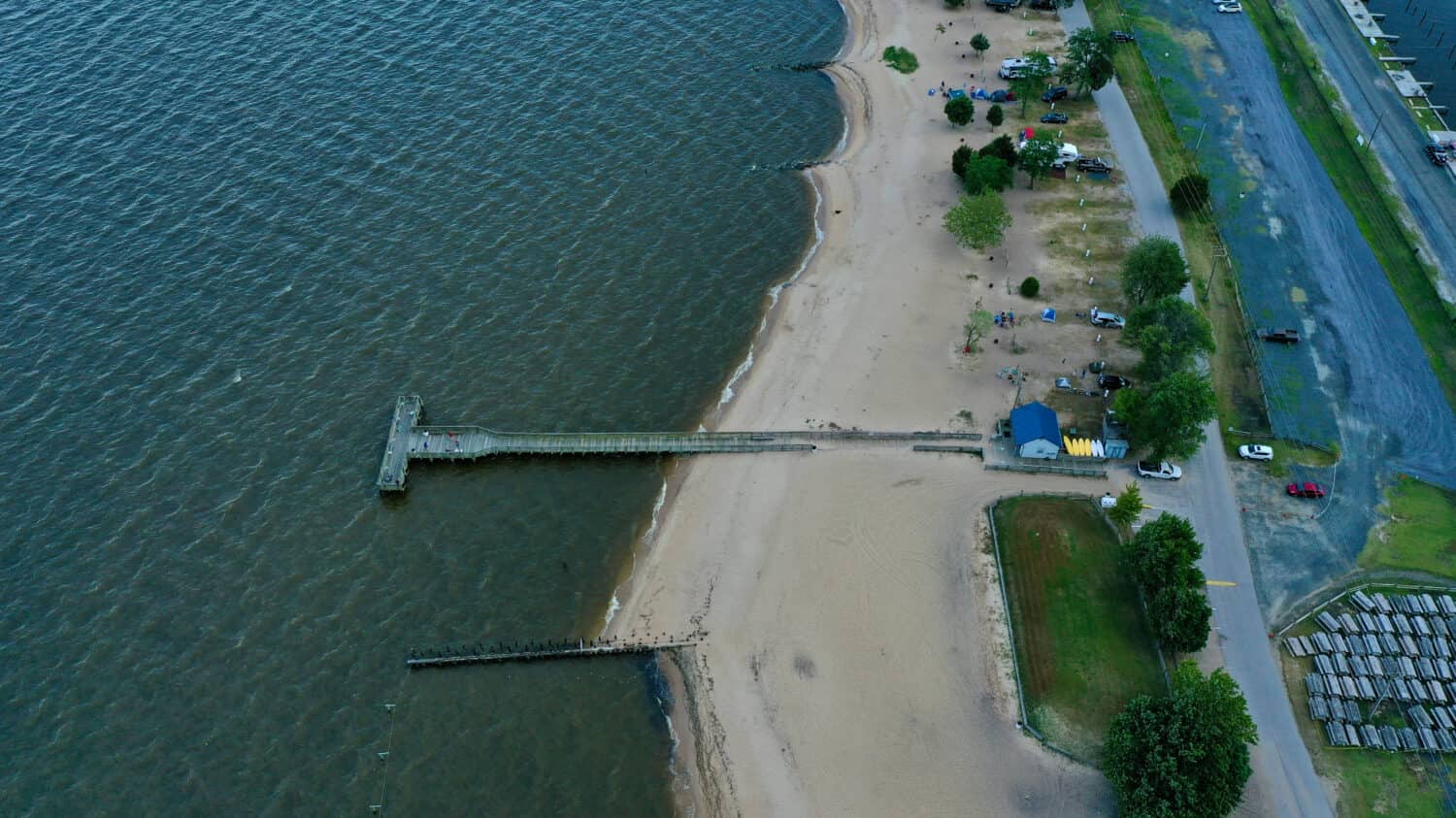 Molo per la pesca di Breezy Point Beach