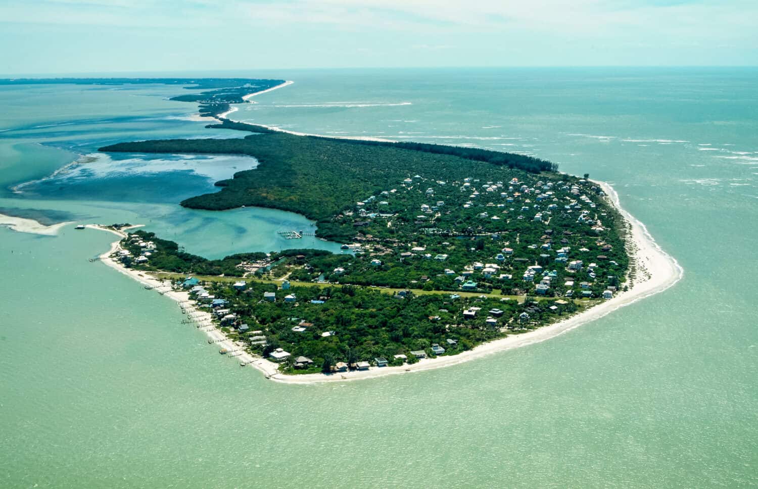 Captiva Nord.  Florida.  Antenna USA che guarda da nord a sud