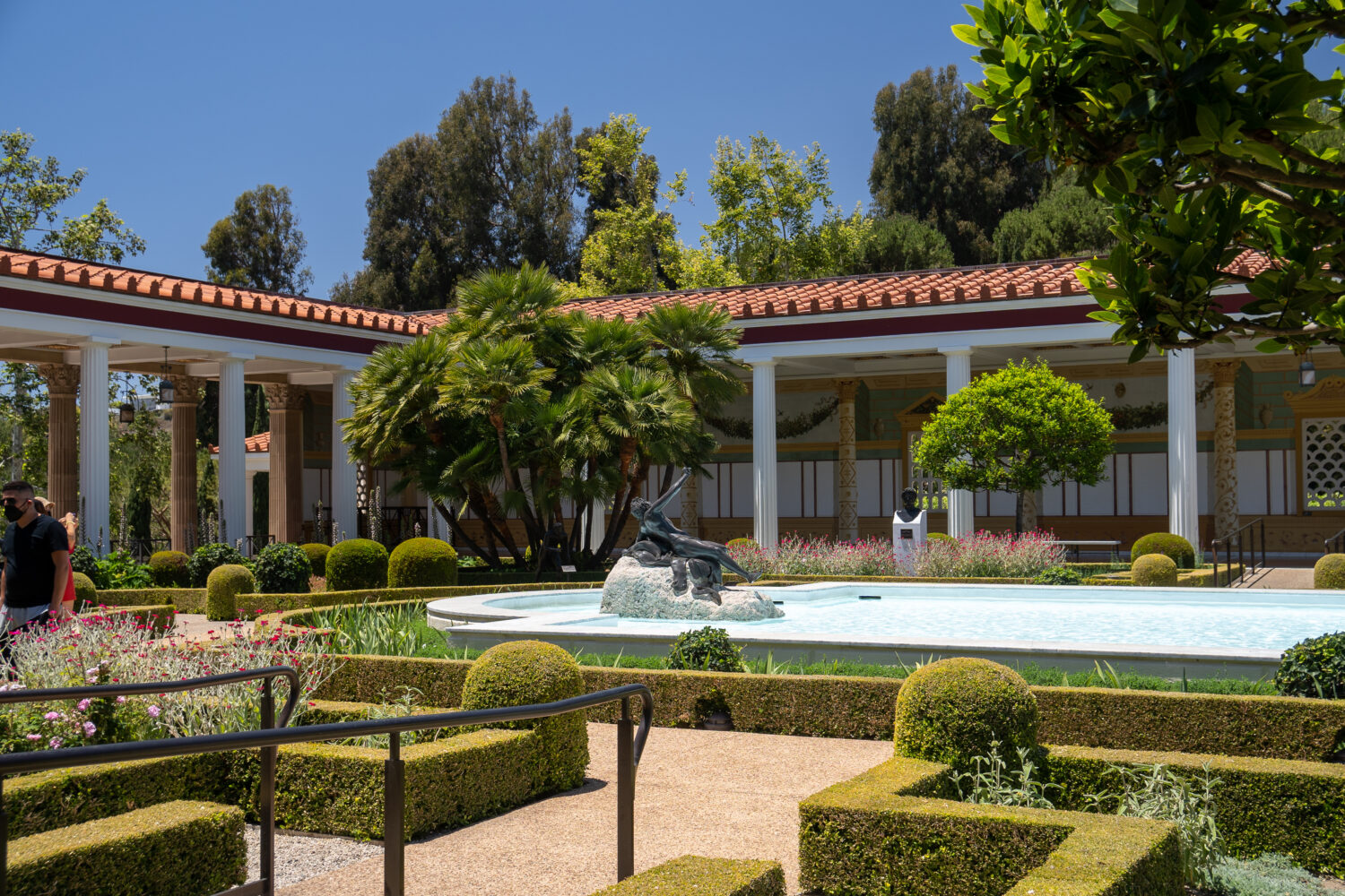 Splendide vedute della Getty Villa a Los Angeles