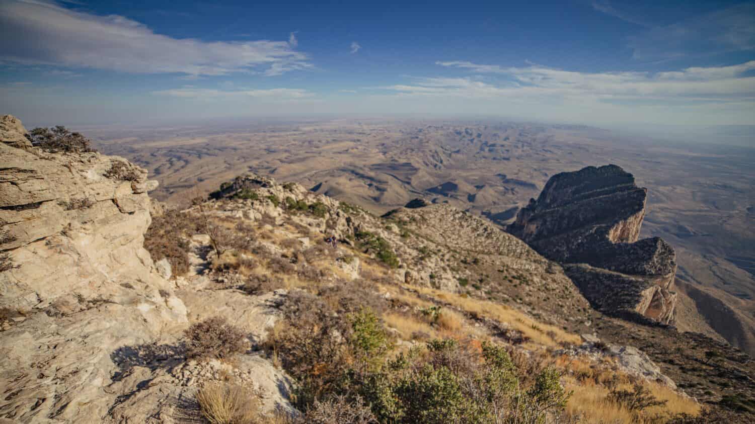 Vista dall'alto Guadalupe Peak |  Parco nazionale delle Montagne Guadalupe, Texas, Stati Uniti d'America