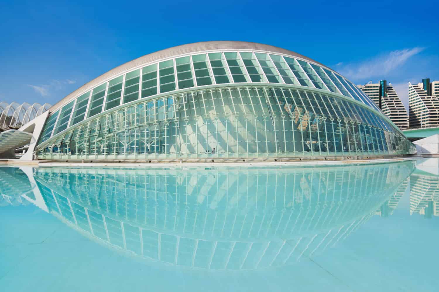Architettura moderna nella Città delle Arti e delle Scienze - Valencia Spagna