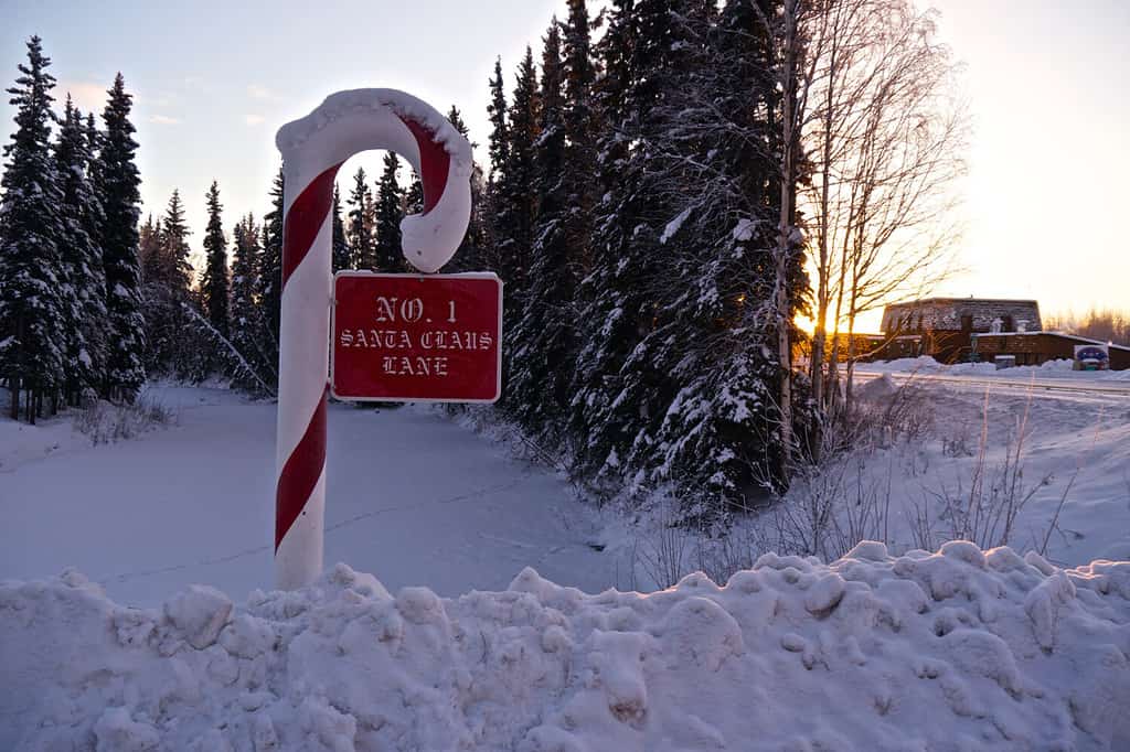 Santa Clause Lane al Polo Nord in Alaska