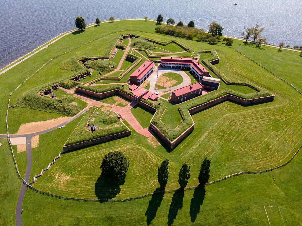 Fort McHenry dall'alto, Baltimora