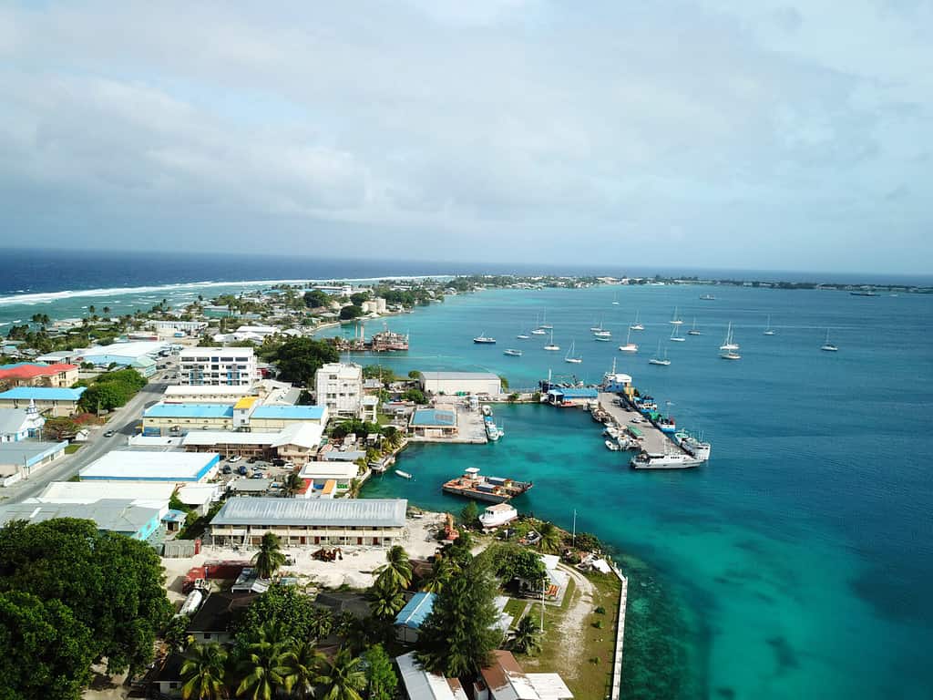 Atollo di Majuro e città nelle isole Marshall