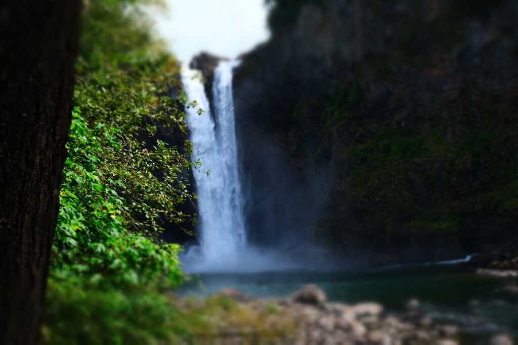 Livello inferiore della cascata a Snoqulamie Falls