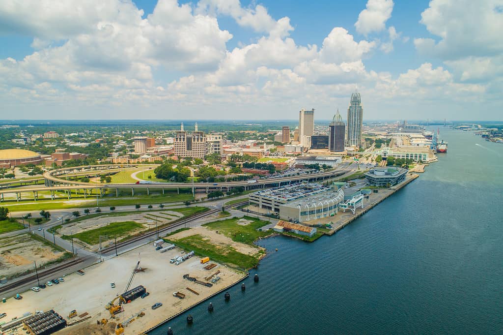 Mobile River in Alabama, Stati Uniti