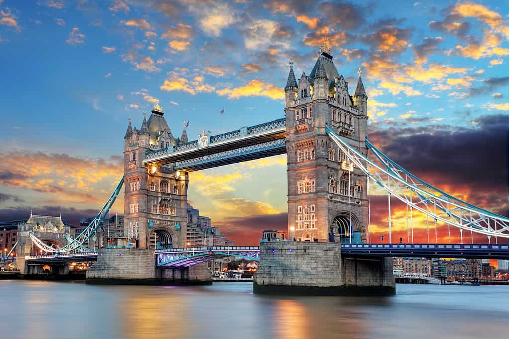 Tower Bridge a Londra, Regno Unito