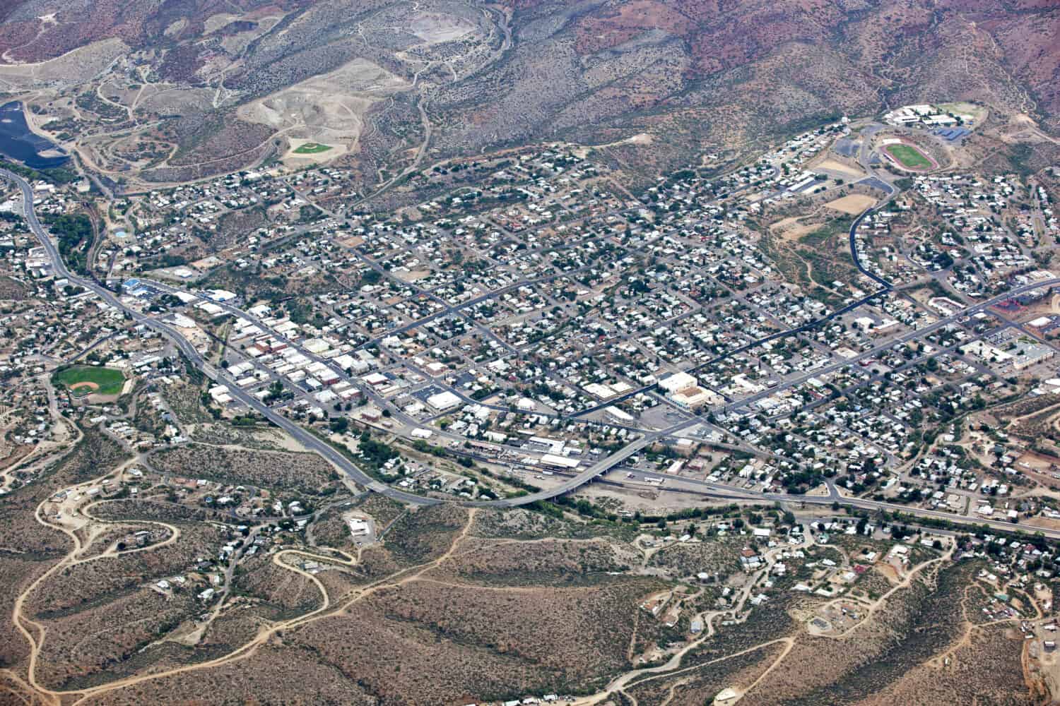 Globo, Arizona visto dall'alto