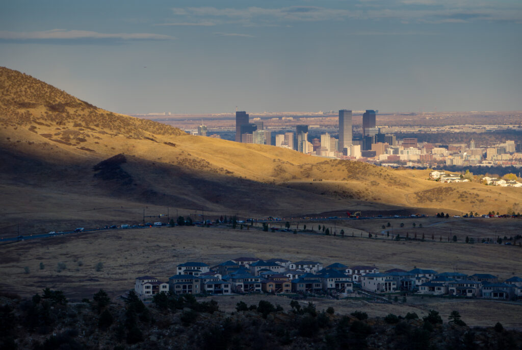 Denver dalle colline pedemontane