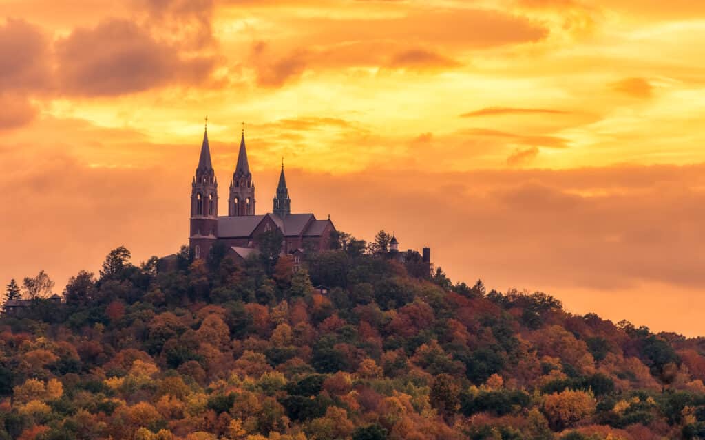 Collina Sacra al tramonto