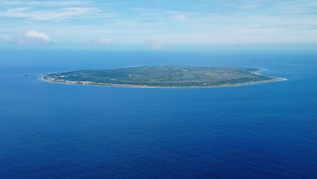 Nauru - 3° paese più piccolo del mondo, veduta aerea