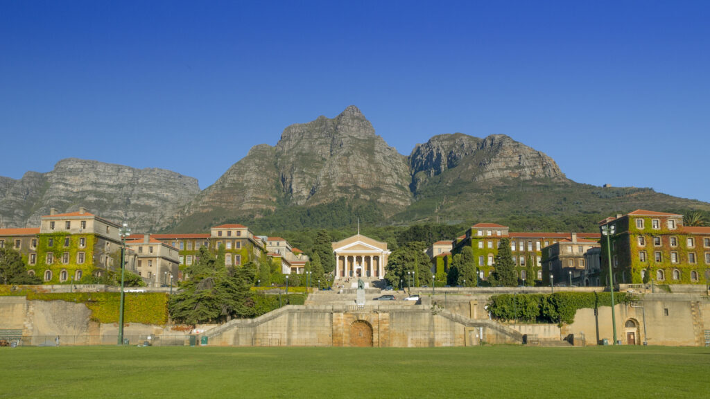 Campus e campo da rugby dell'Università di Cape Town