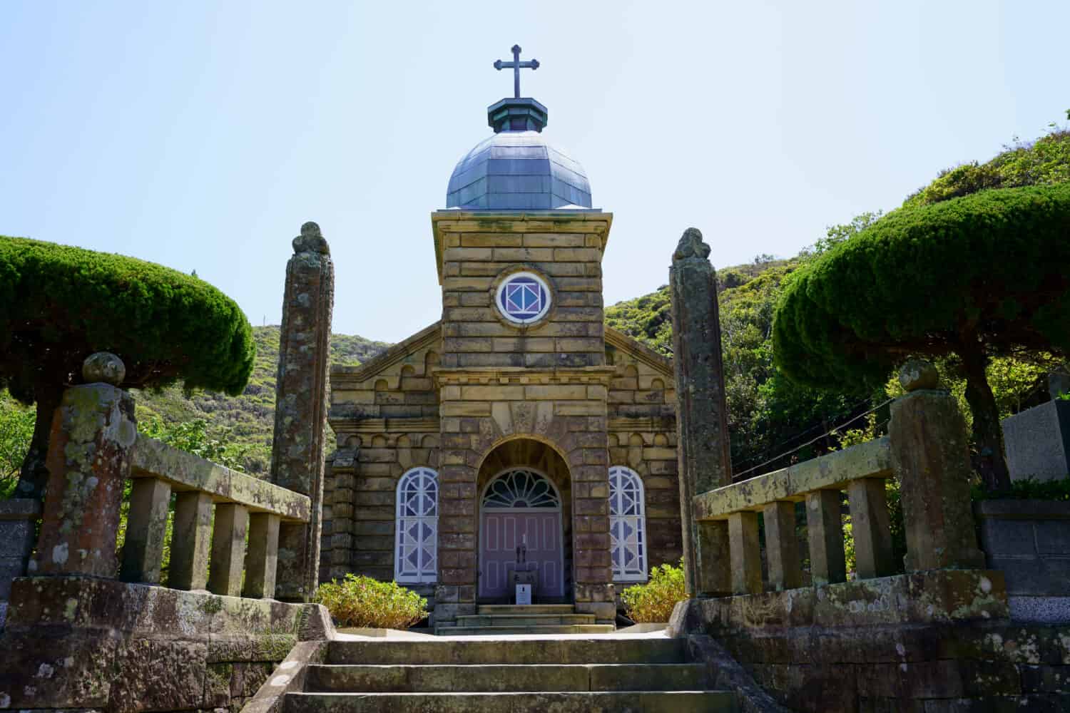 Chiesa cattolica di Kashiragashima a Nagasaki in Giappone.