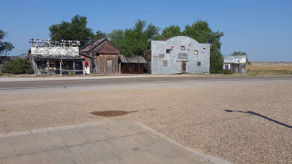 La città abbandonata di Scenic, South Dakota.
