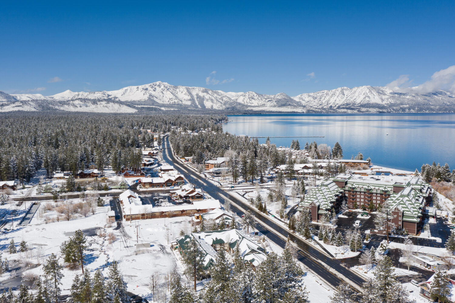 South Lake Tahoe - Rare strade vuote durante la quarantena del coronavirus/COVID-19 di aprile 2020