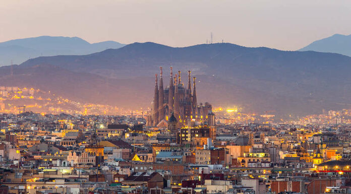 Veduta aerea di Barcellona