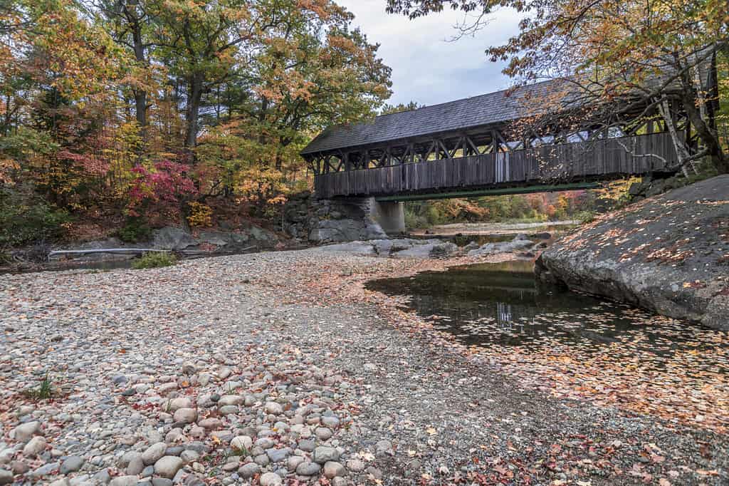 Ponte coperto del Sunday River (ponte coperto dell'artista), Newry, Maine