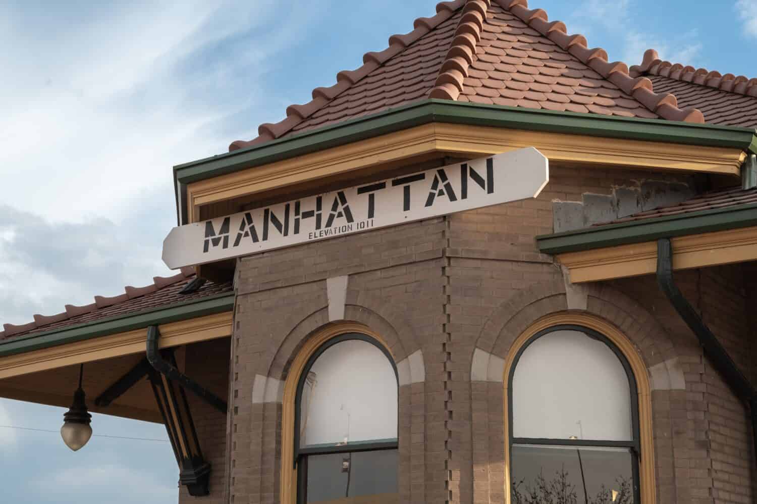 Posizione del deposito ferroviario di Manhattan, Kansas