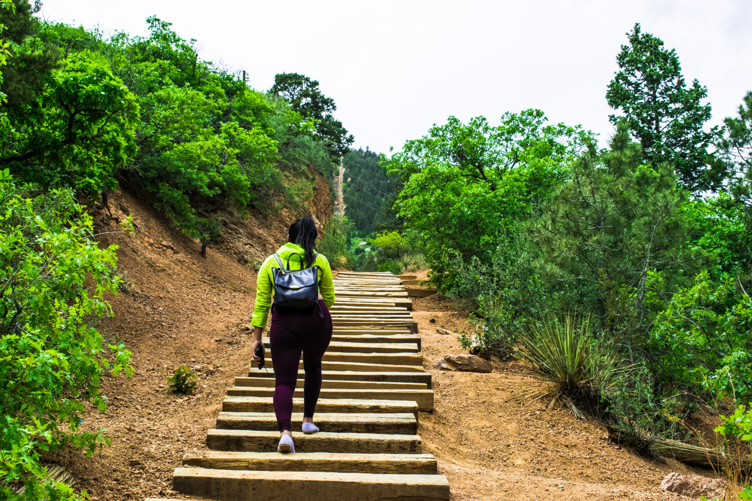 Trekking a Manitou Springs, la salita.  Quasi lì. 