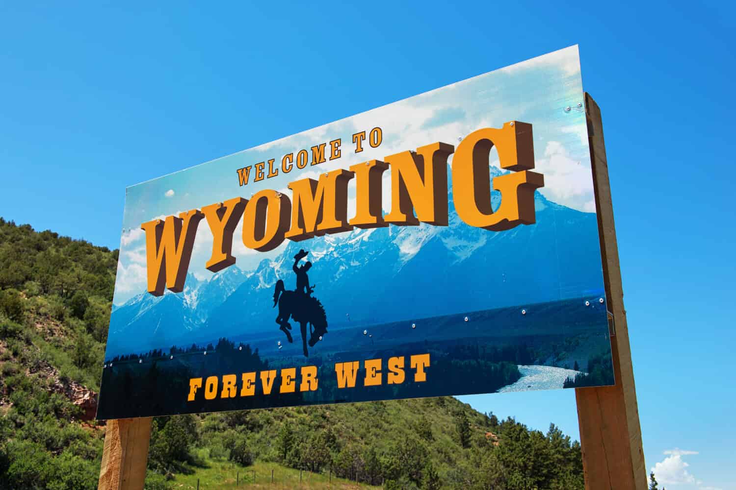 Segno di benvenuto del Wyoming