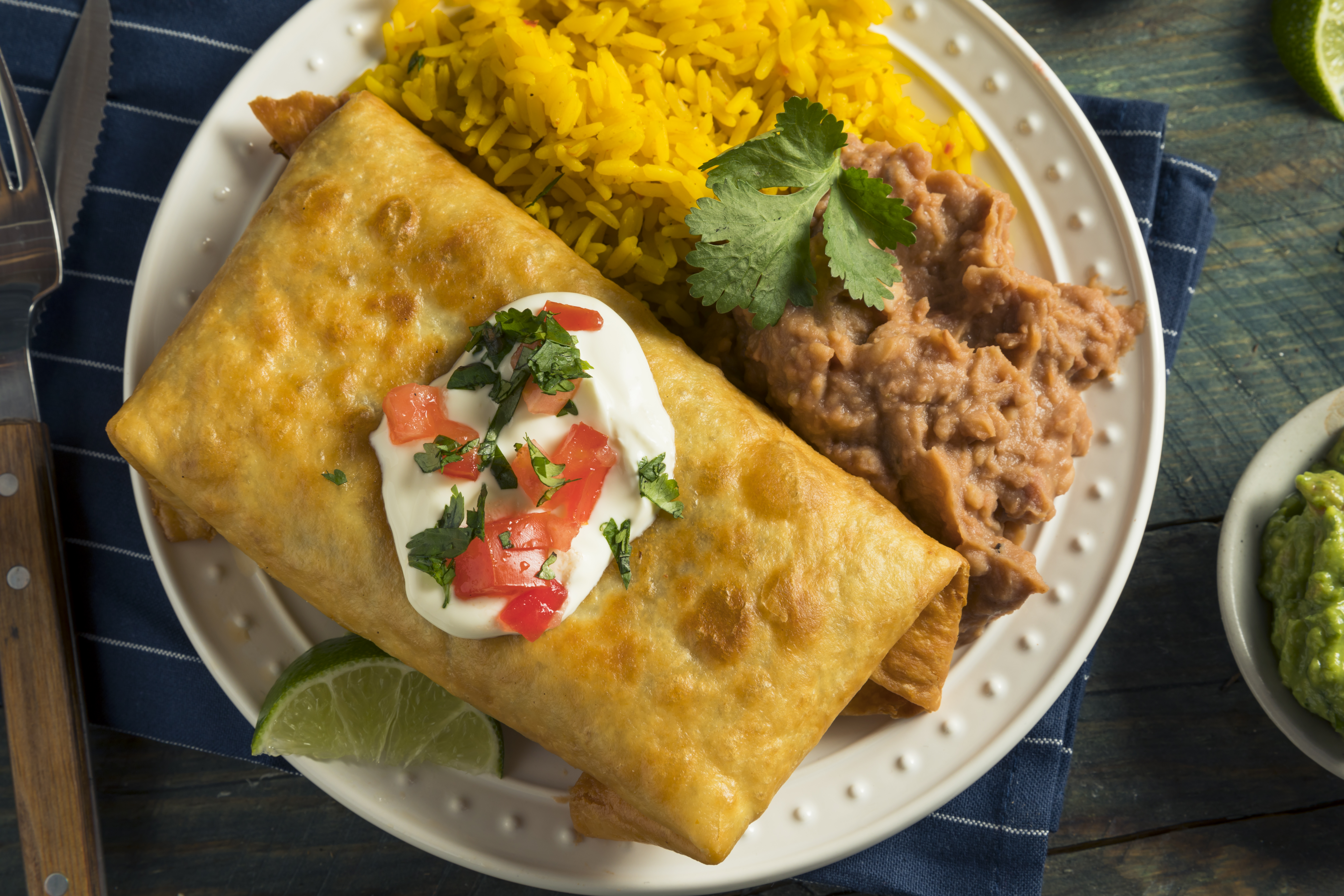 Burrito Chimichanga Di Manzo Fritto