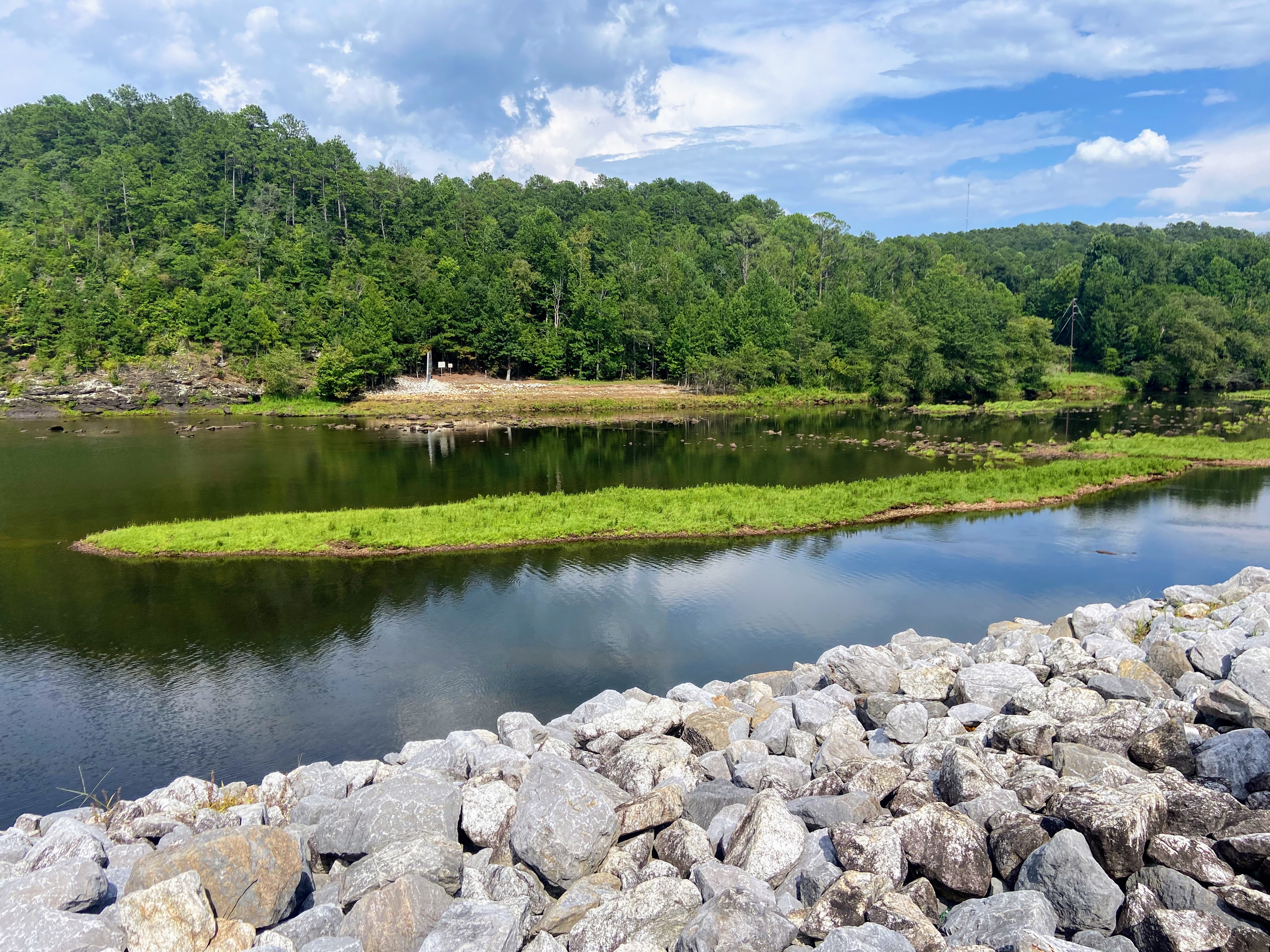 Fiume Tallapoosa nella contea di Randolph, Alabama