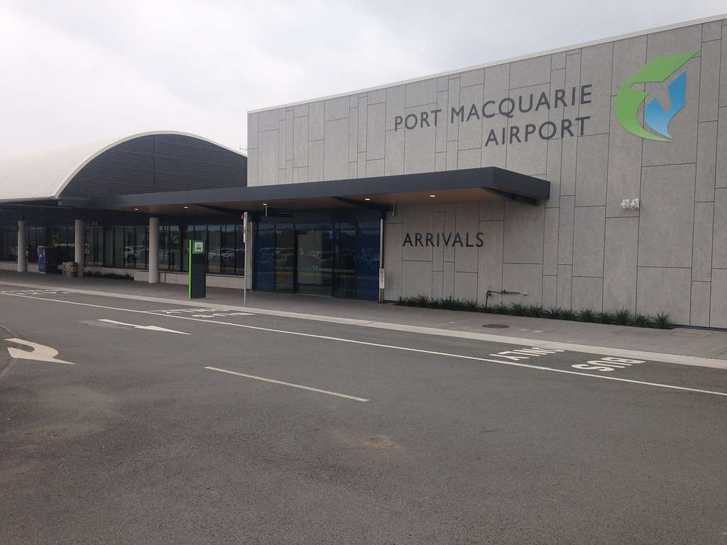 Ingresso all'aeroporto di Port Macquarie, Nuovo Galles del Sud