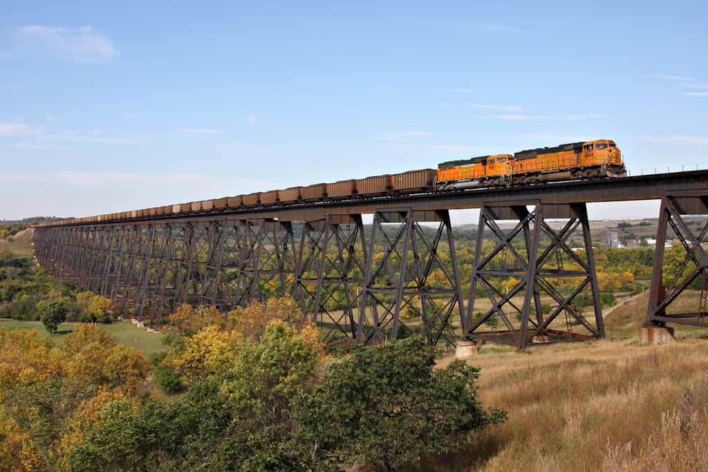 Ponte High-Line a Valley City, North Dakota