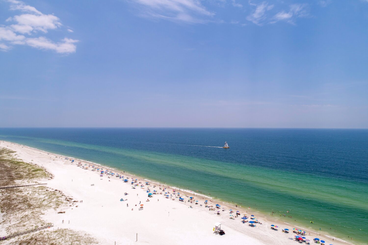 Veduta aerea delle coste del Golfo, Alabama