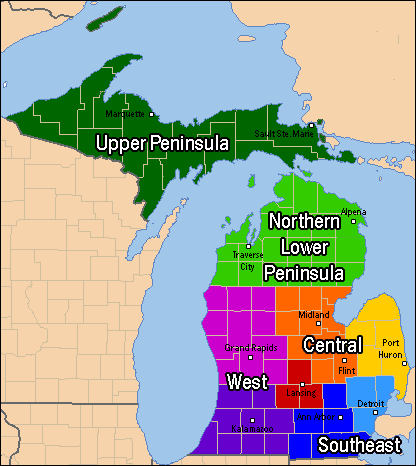 Regioni del Michigan