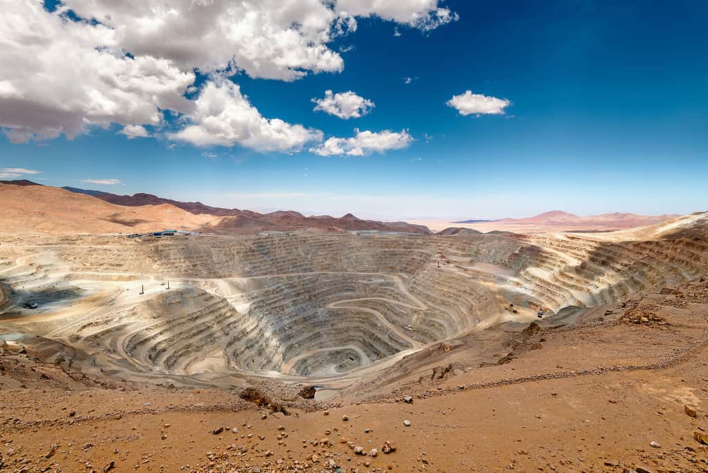 Miniera di rame a cielo aperto