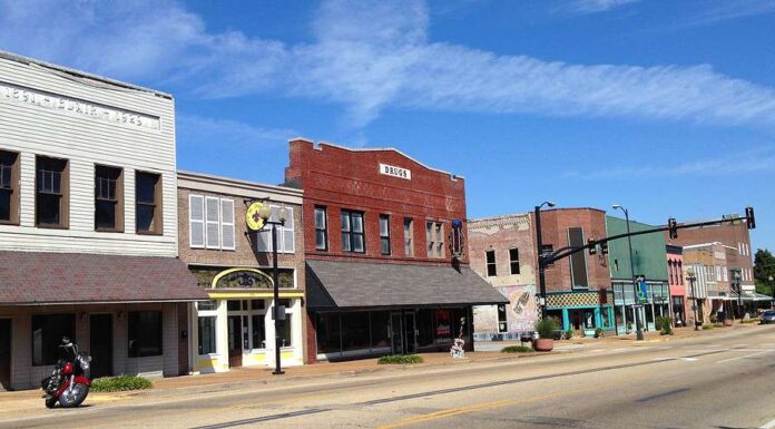 Centro di Tupelo, quartiere storico del Mississippi