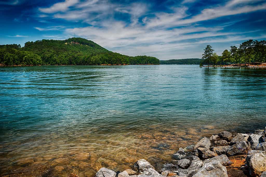 Lago Allatoona nel Red Top Mountain State Park a nord di Atlanta